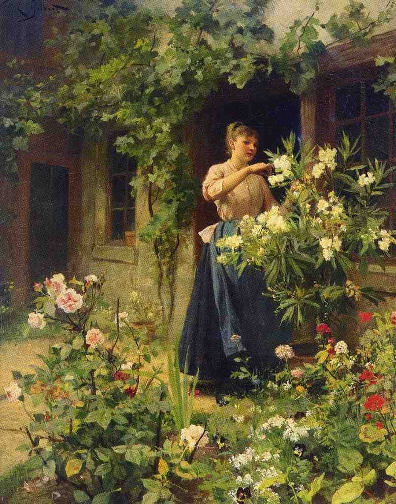 Gilbert Victor Gabriel Gardening A4 Photo Print