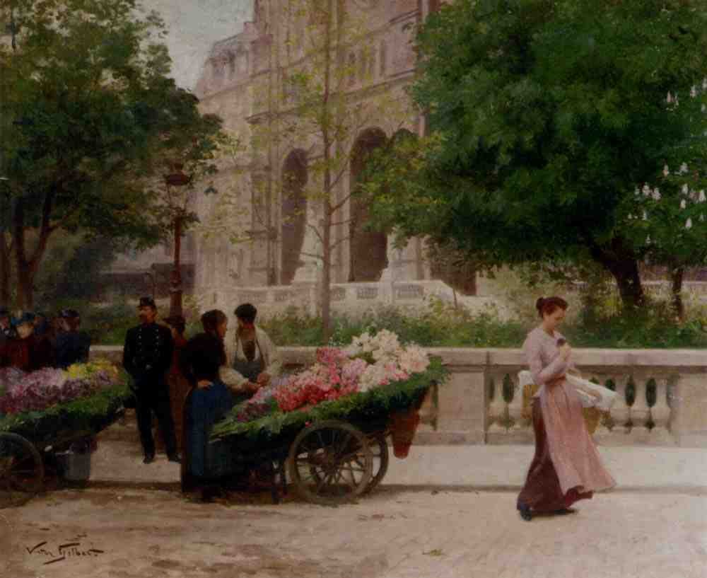 Gilbert Victor Gabriel La Place De La Trinite A4 Photo Print