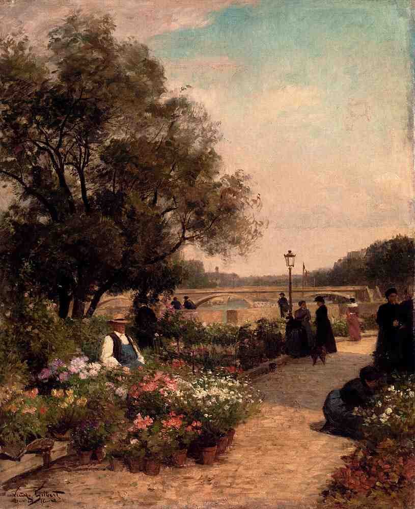 Gilbert Victor Gabriel Quai Aux Fleurs A4 Photo Print
