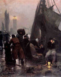 Gilbert Victor Preparing For Departure London A4 Photo Print