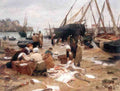 Gilbert Victor Sorting the Fish A4 Photo Print
