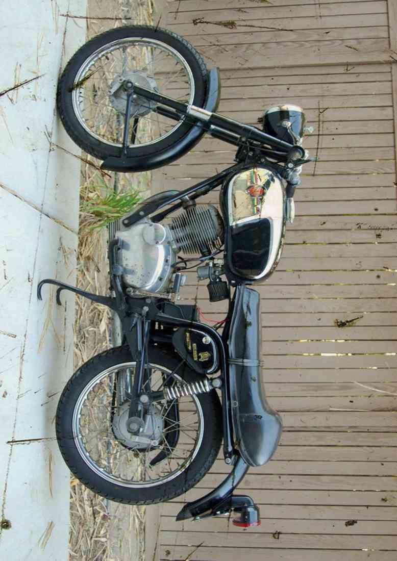 Gilera 124 Speciale Strada Left Side aged A4 Photo Print