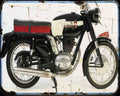 Gilera 200 Super Motorbike Vintage Aged A4 Photo Print