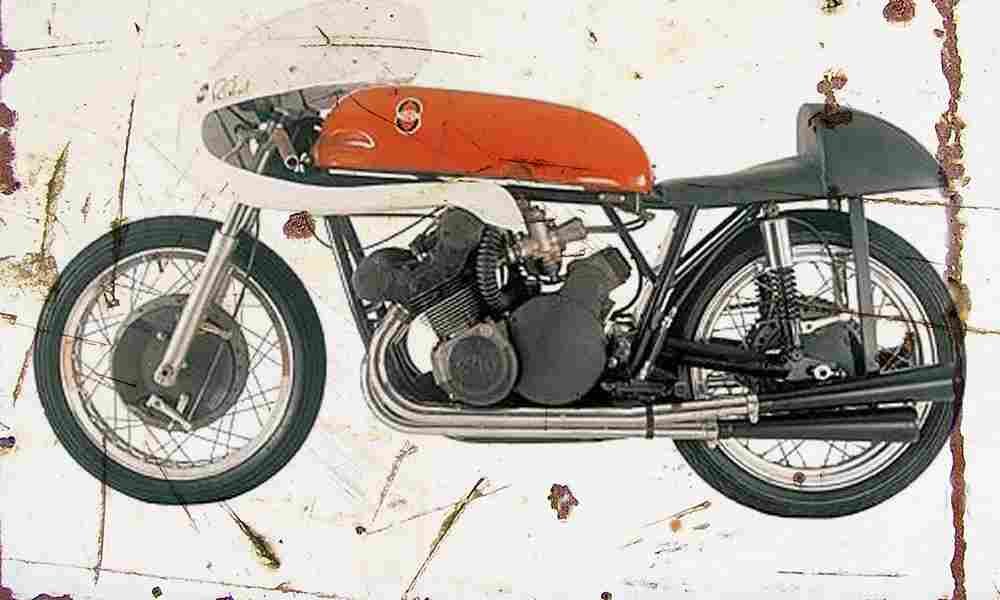 Gilera 4 500 1957 Aged Vintage A4 Photo Print