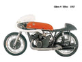 Gilera 4 500 1957 motorbike A4 Photo Print
