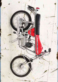 Gilera 50 Touring aged A4 Photo Print