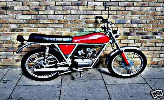 Gilera 50 motorbike A4 Photo Print