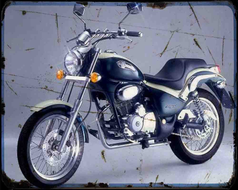 Gilera Coguar 125 2 A4 Photo Print Motorbike Vintage Aged