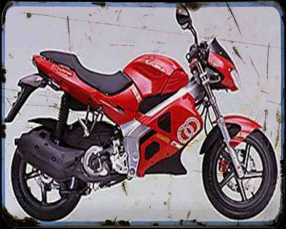 Gilera Dna 125 00 Motorbike Vintage Aged A4 Photo Print