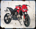 Gilera Ferro 04 1 Motorbike Vintage Aged A4 Photo Print