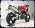 Gilera Ferro 04 Motorbike Vintage Aged A4 Photo Print