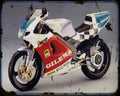 Gilera Gfr125Sp Motorbike Vintage Aged A4 Photo Print