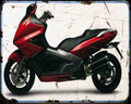 Gilera Gp800 A4 Photo Print Motorbike Vintage Aged