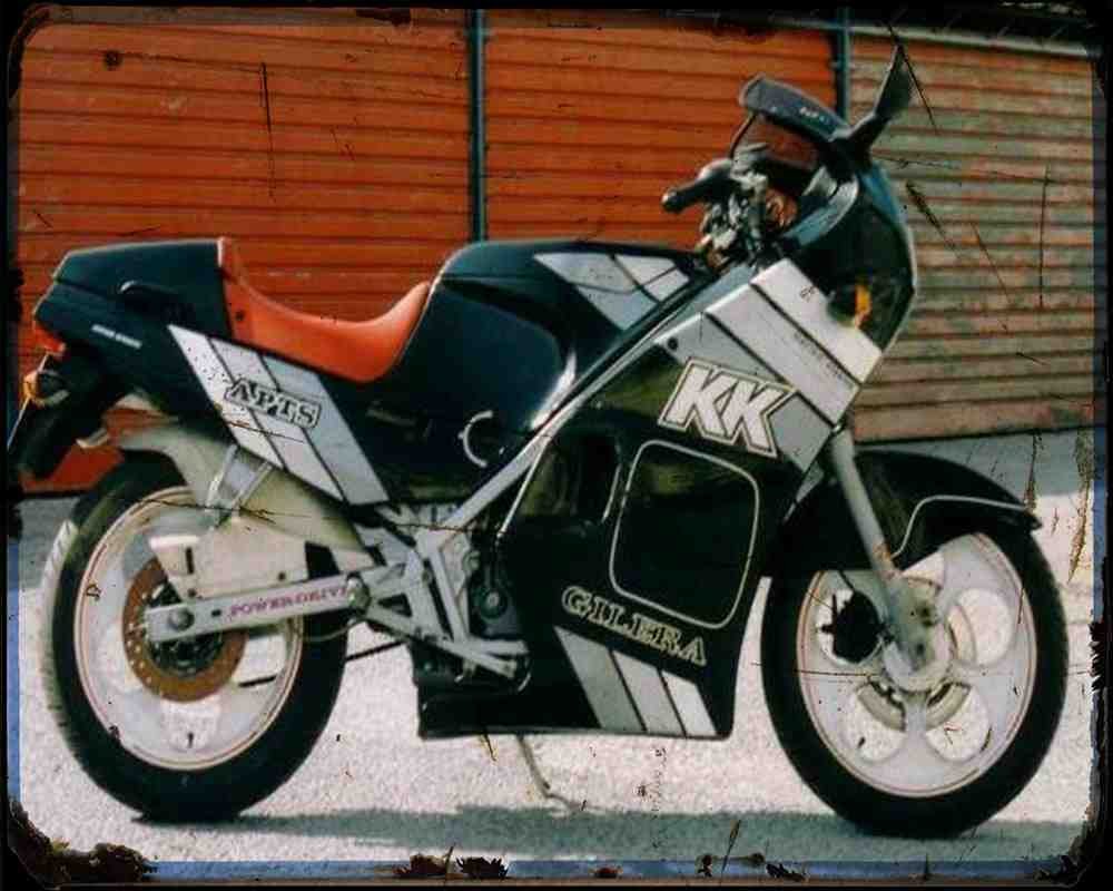 Gilera Kk 125 89 Motorbike Vintage Aged A4 Photo Print