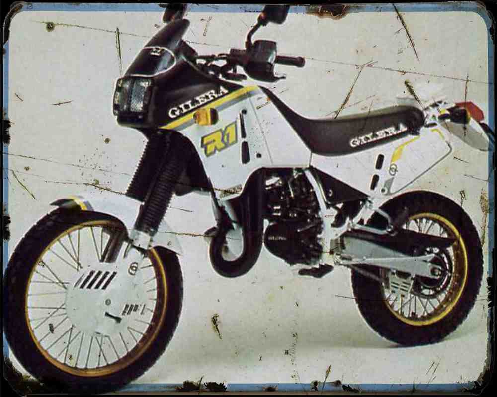 Gilera R1 125 88 2 A4 Photo Print Motorbike Vintage Aged