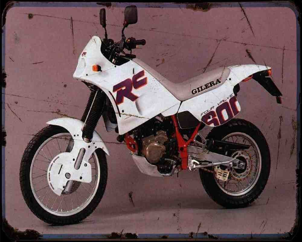 Gilera Rc 600C 4 Motorbike Vintage Aged A4 Photo Print