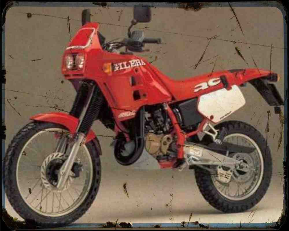 Gilera Rc125 89 2 A4 Photo Print Motorbike Vintage Aged