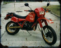 Gilera Rx Arizona 125 1 Motorbike Vintage Aged A4 Photo Print