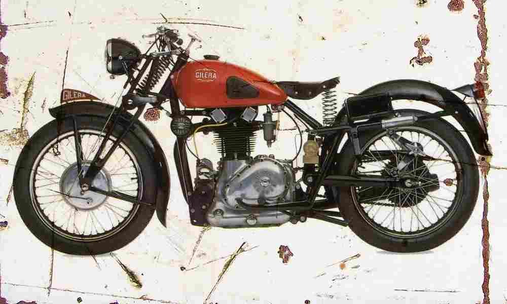 Gilera Saturno 1951 Aged Vintage A4 Photo Print