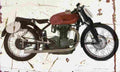 Gilera Saturno SanRemo 1949 Aged Vintage A4 Photo Print