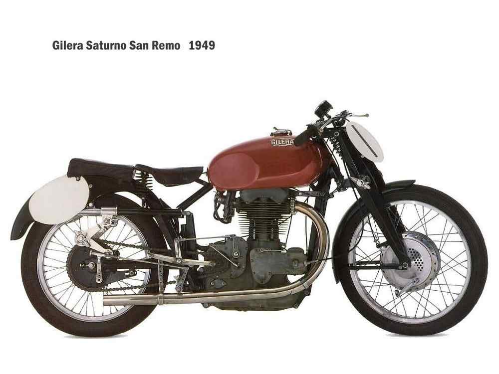 Gilera Saturno SanRemo 1949 motorbike A4 Photo Print