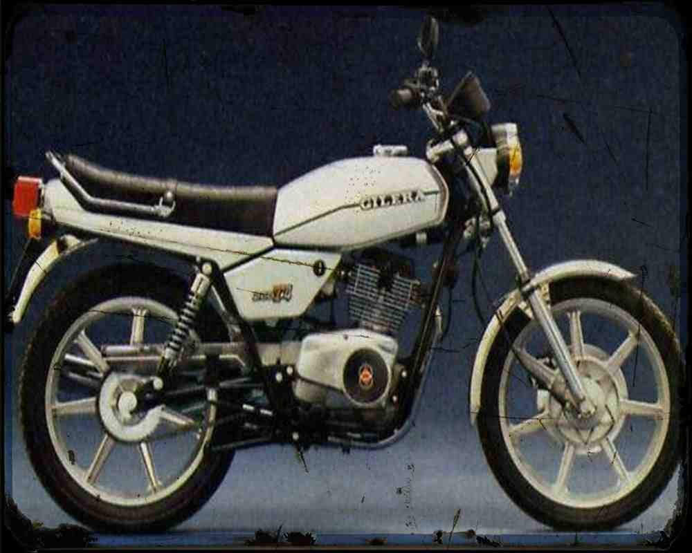 Gilera T4 200 80 Motorbike Vintage Aged A4 Photo Print