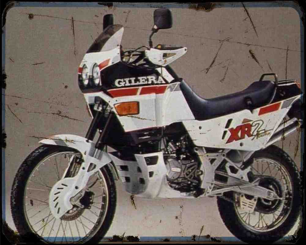 Gilera Xr2 125 2 A4 Photo Print Motorbike Vintage Aged