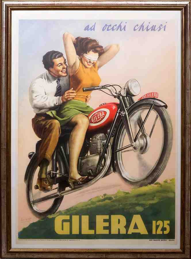 GileraLg Vintage Advert A4 Photo Print