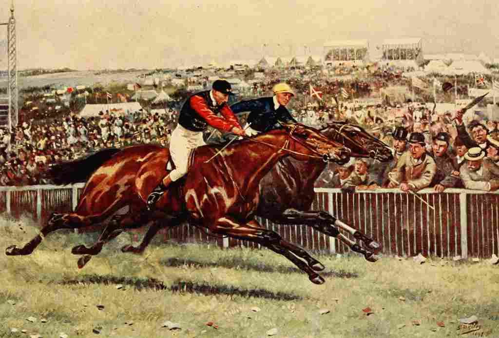 Giles Godfrey 1903 Persimmons Derby A4 Photo Print