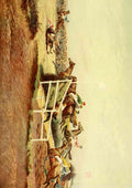 Giles Godfrey D 1857 1941 The New Book of the Horse 1911 The Canal turn Grand National A4 Photo Print