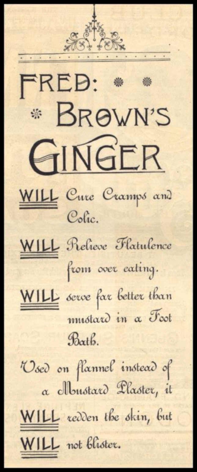 Ginger Browns Vintage 2 Vintage Retro Advert Ads A4 Photo Print