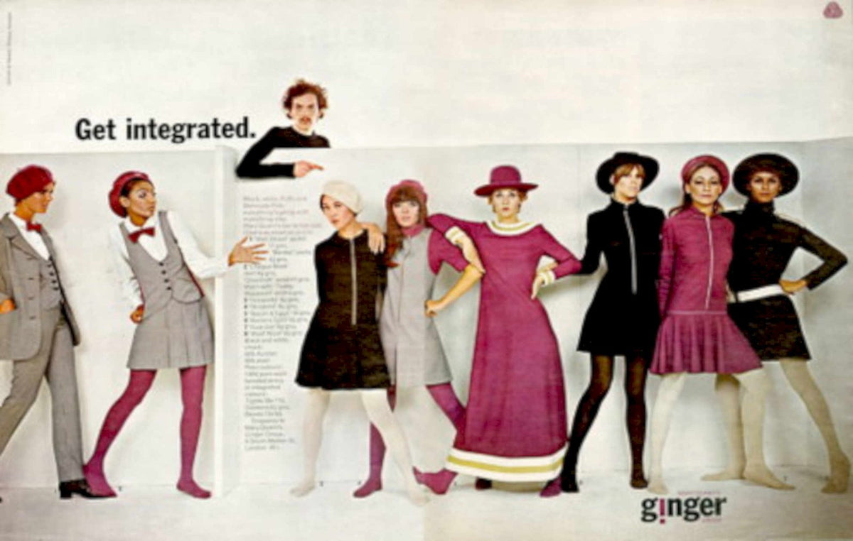 Ginger Models Suits 1960s Vintage Retro Advert