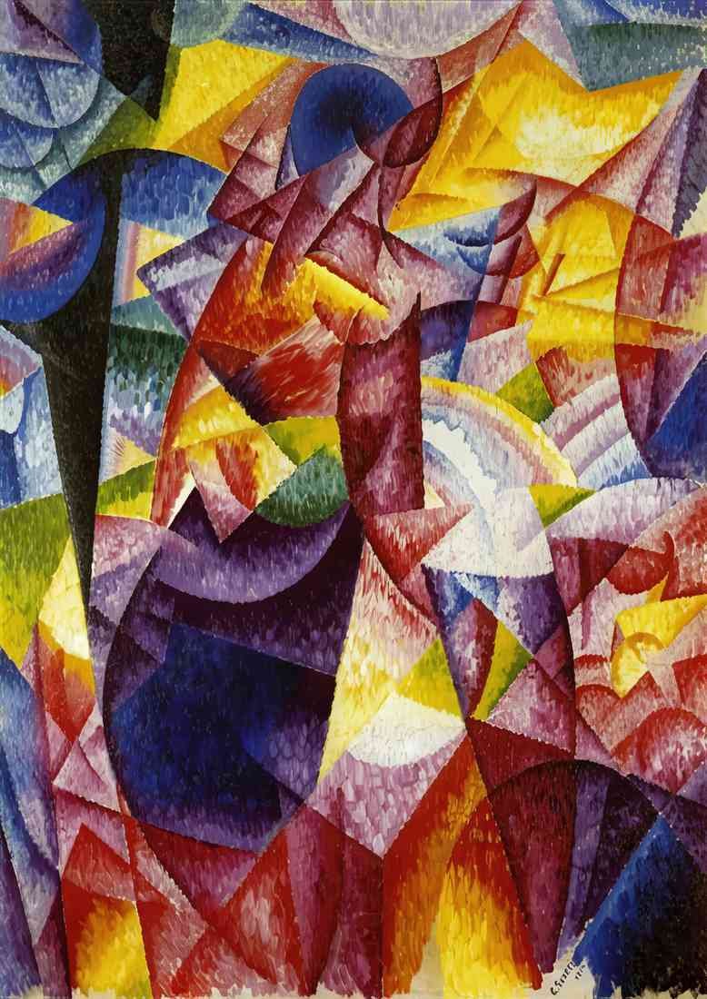 Gino Severini simultaniety of centrifugal and centripedal groups A4 Photo Print
