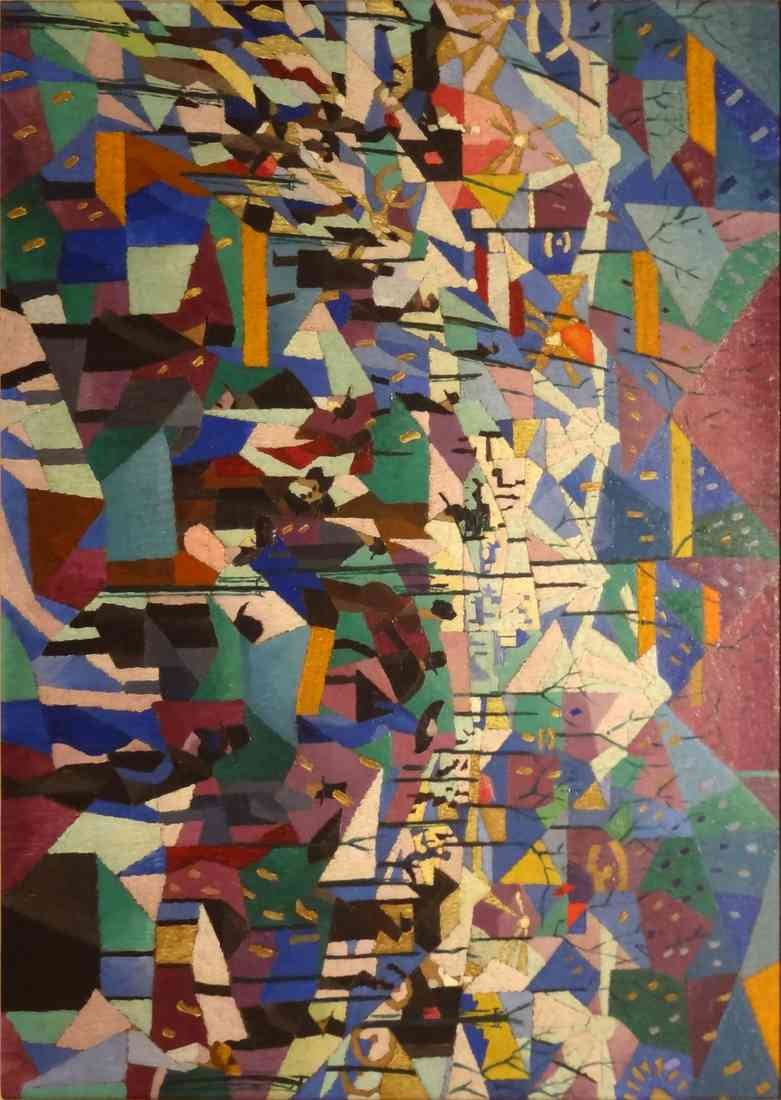 Gino Severini the boulevard 1911 A4 Photo Print