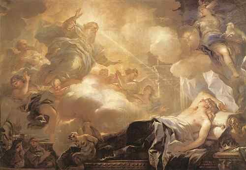 Giordano Luca Dream Of Solomon  A4 Photo Print