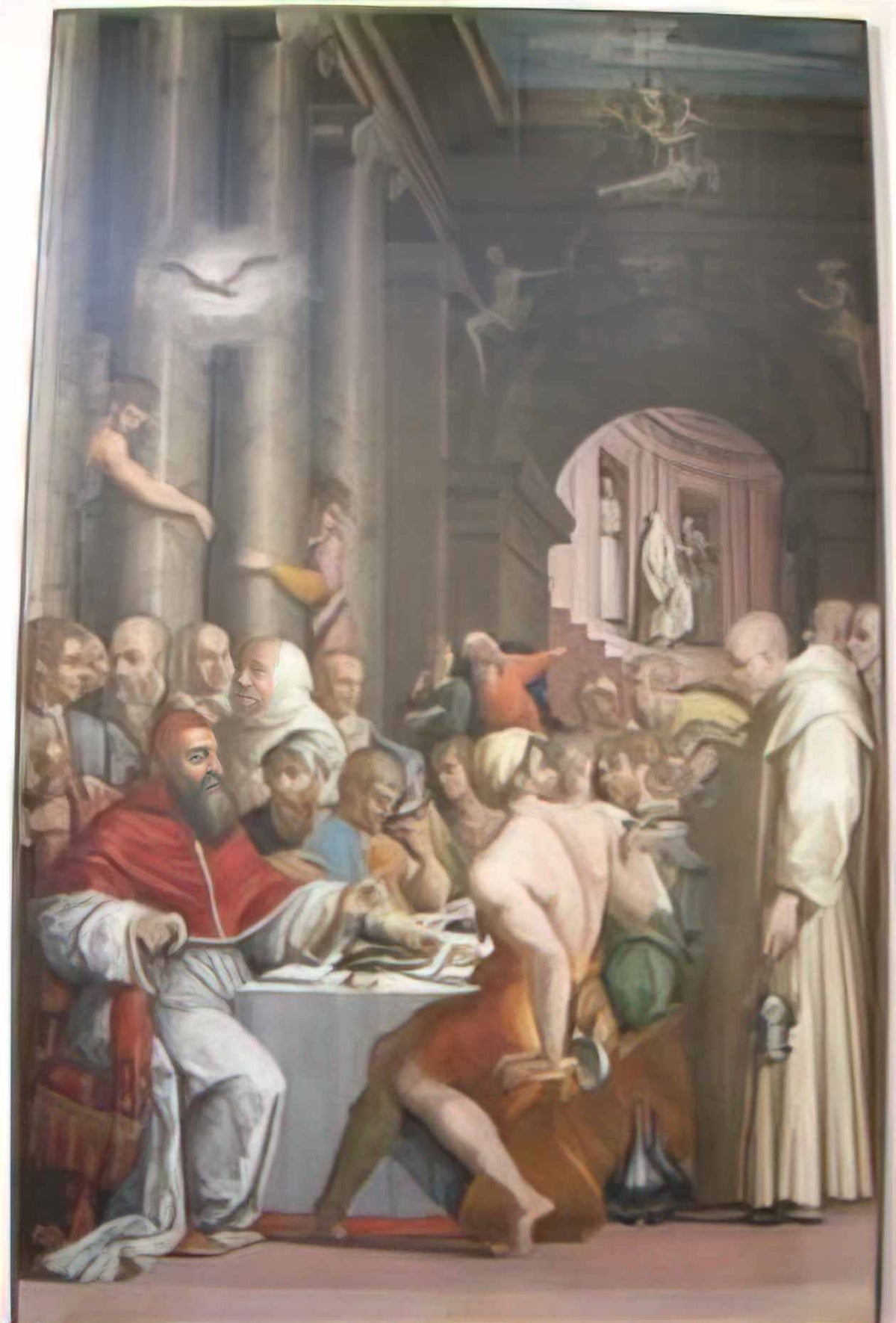 Giorgio Vasari dinner of st gregory the great clement vii Art A4 Photo Print