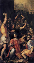 Giorgio Vasari martyrdom of st stephen Art A4 Photo Print