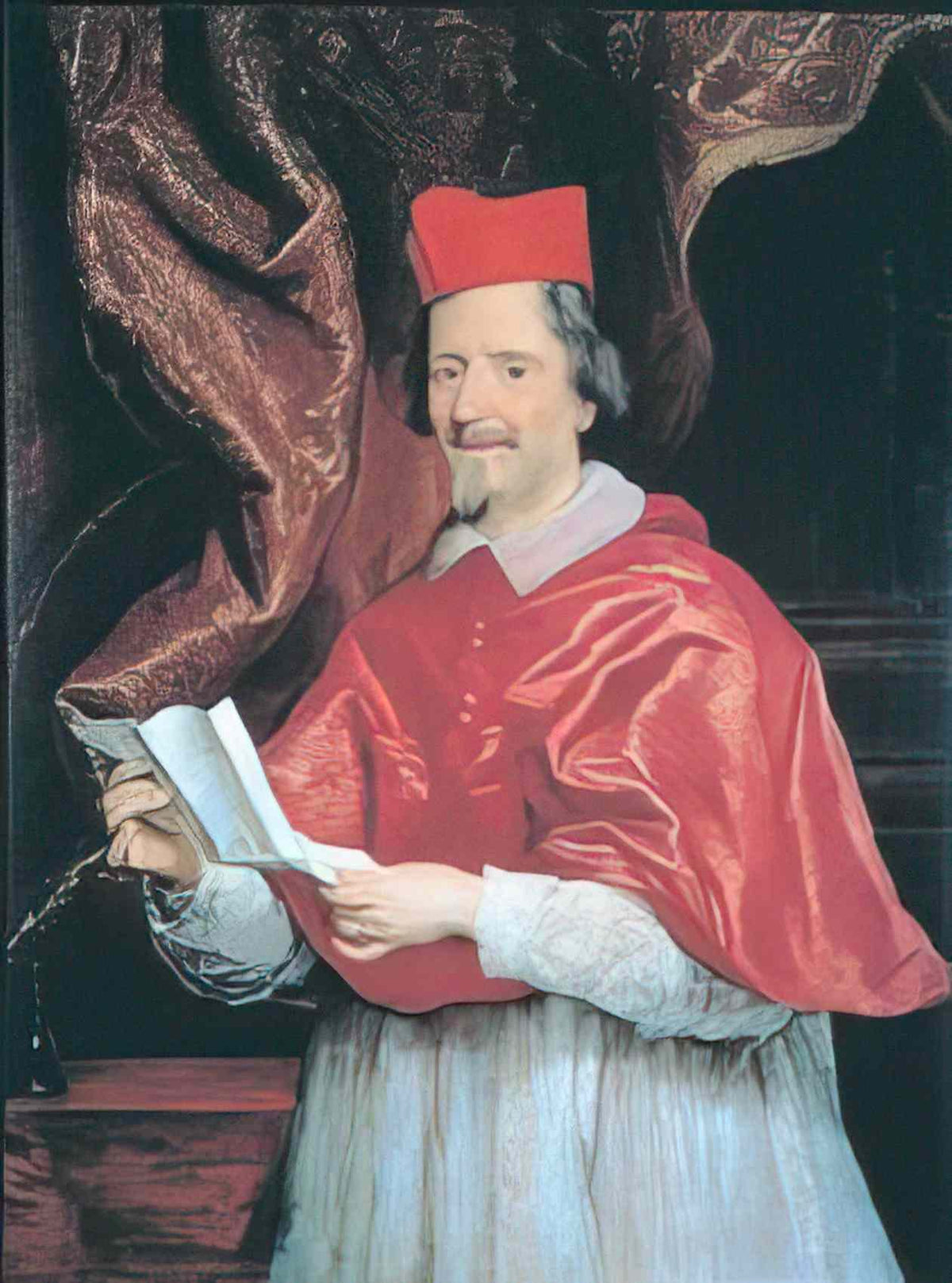 Giovanni Battista Gaulli cardinal giulio spinola by baciccio Art A4 Photo Print