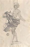 Giovanni Battista Gaulli giovanni battista gaulli study for a young m Art A4 Photo Print