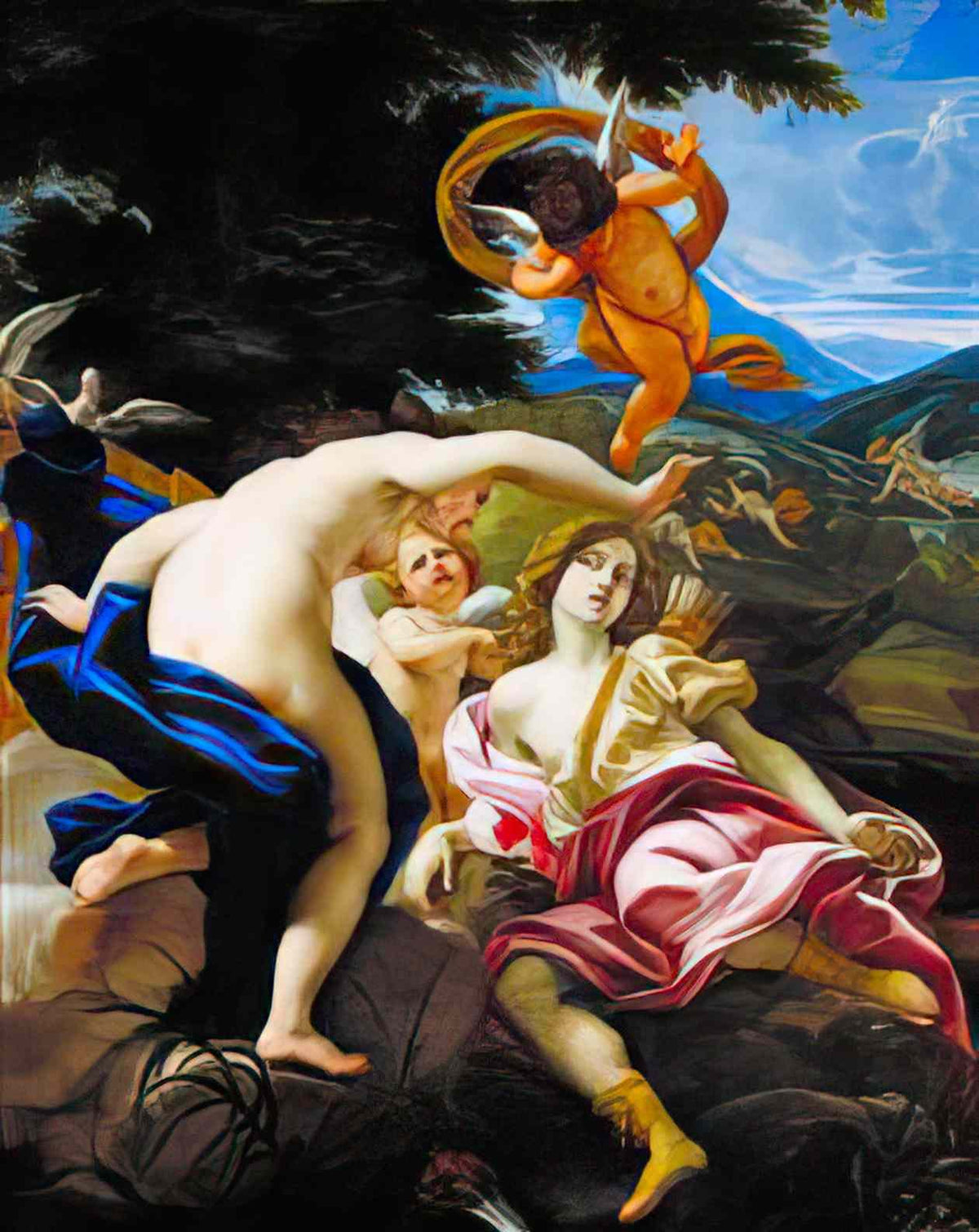 Giovanni Battista Gaulli morte di adone gaulli Art A4 Photo Print