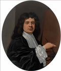 Giovanni Battista Gaulli self portrait of the artist painting and hol Art A4 Photo Print