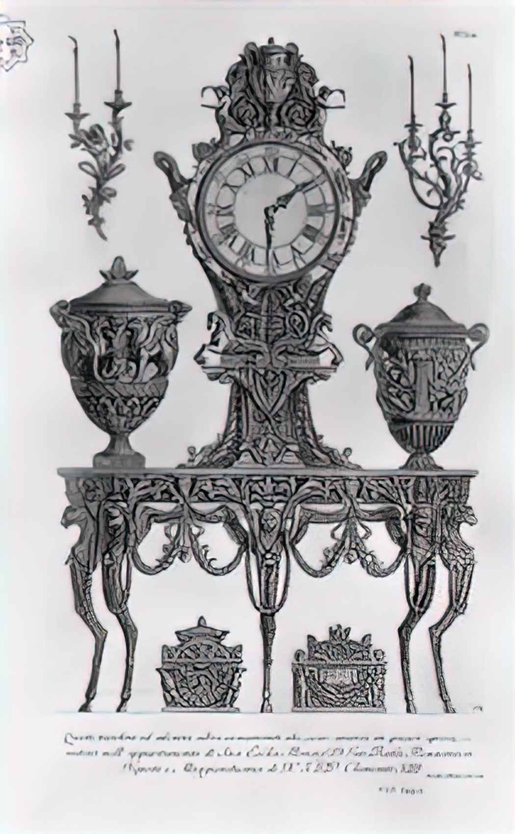 Giovanni Battista Piranesi a five legged table wall matterhorn surmou Art A4 Photo Print