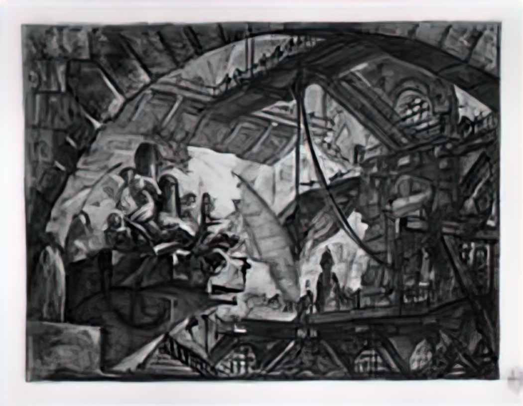 Giovanni Battista Piranesi prisoners on a projecting platform Art A4 Photo Print