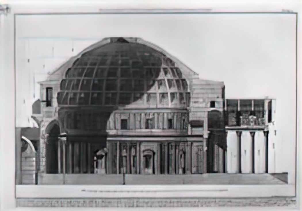 Giovanni Battista Piranesi section along the pantheon which shows the Art A4 Photo Print