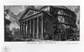 Giovanni Battista Piranesi the roman antiquities t 1 plate xiv pantheo Art A4 Photo Print