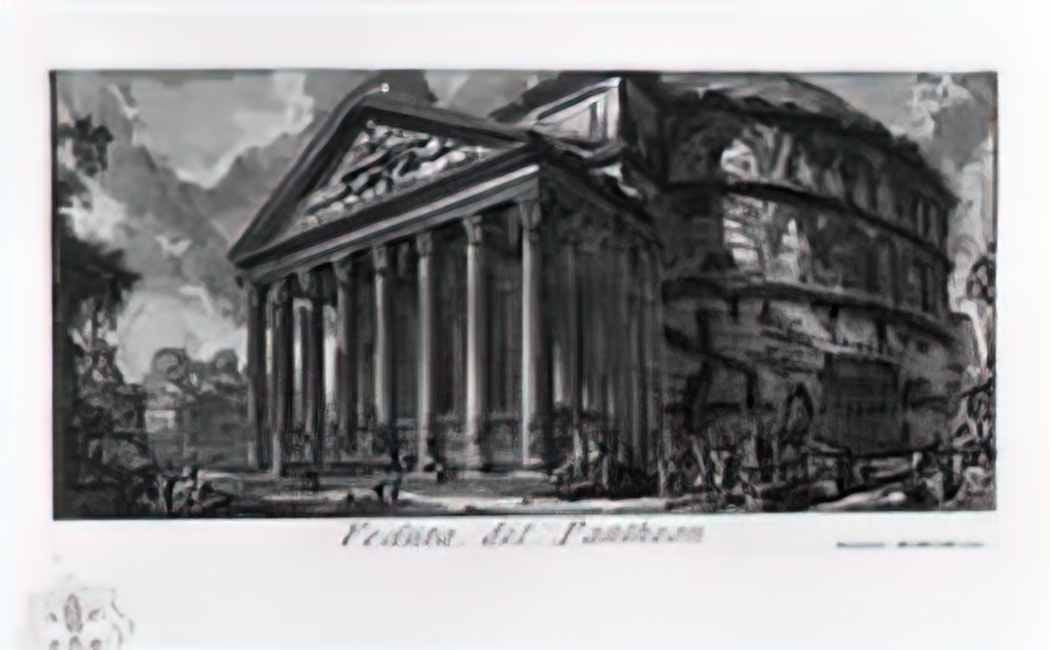 Giovanni Battista Piranesi the roman antiquities t 1 plate xiv pantheo Art A4 Photo Print