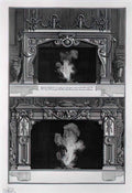 Giovanni Battista Piranesi two fireplaces overlapping the support wit Art A4 Photo Print