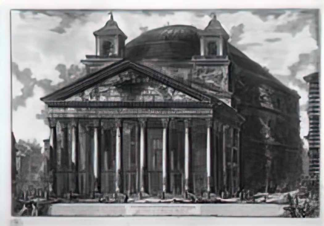Giovanni Battista Piranesi view of the pantheon of agrippa 1 Art A4 Photo Print