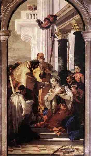 Giovanni Battista Tiepolo Last Communion Of St Lucy 5 A4 Photo Print