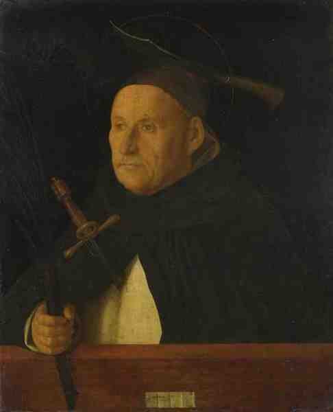 Giovanni Bellini A Dominican With The Attributes Of Saint Peter Martyr A4 Photo Print